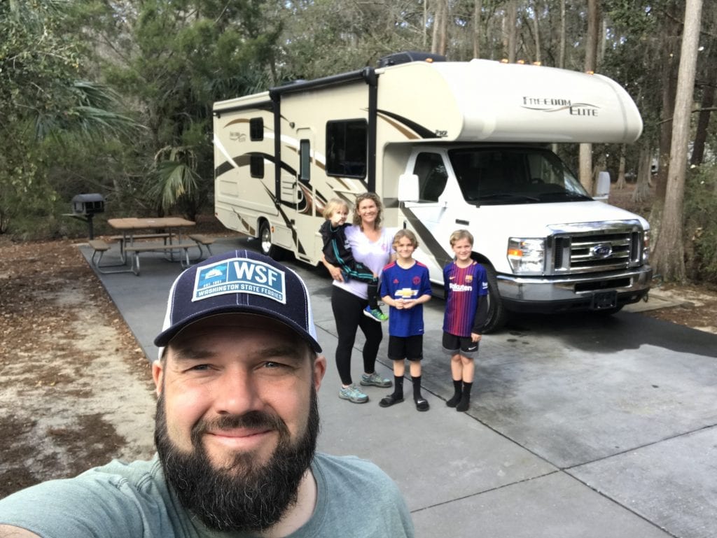 Family at Walt Disney World Fort Wilderness