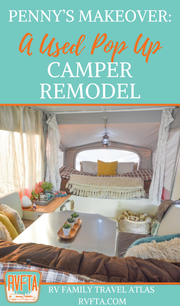 A Used Pop Up Camper Remodel Penny The Pop Up Gets A Makeover