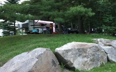 Campground #129 1000 Islands/Ivy Lea KOA in Ontario, Canada