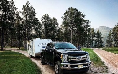 Rafter J Bar Ranch Campground near Mount Rushmore in South Dakota