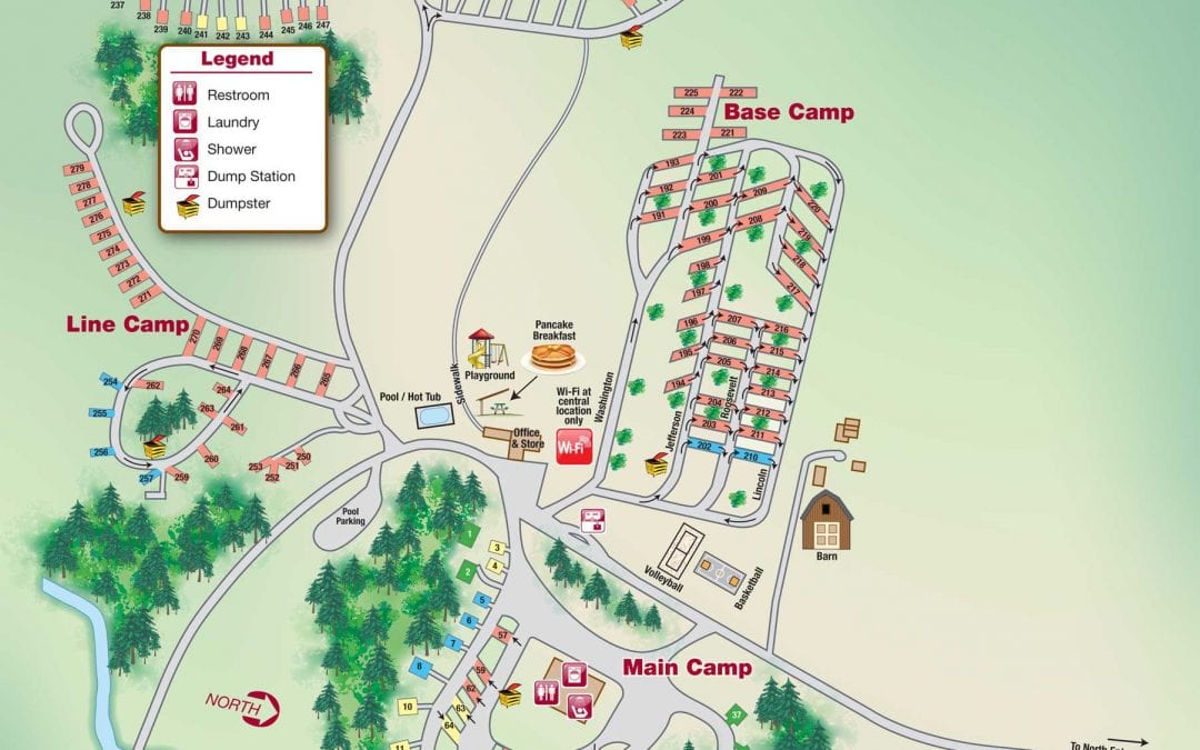 Rafter J Bar Ranch Campground Map - The RV Atlas