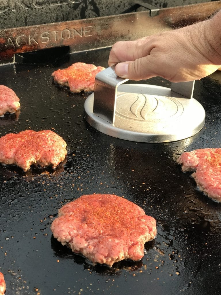 Griddled Blackstone Burgers Recipe - Sip Bite Go