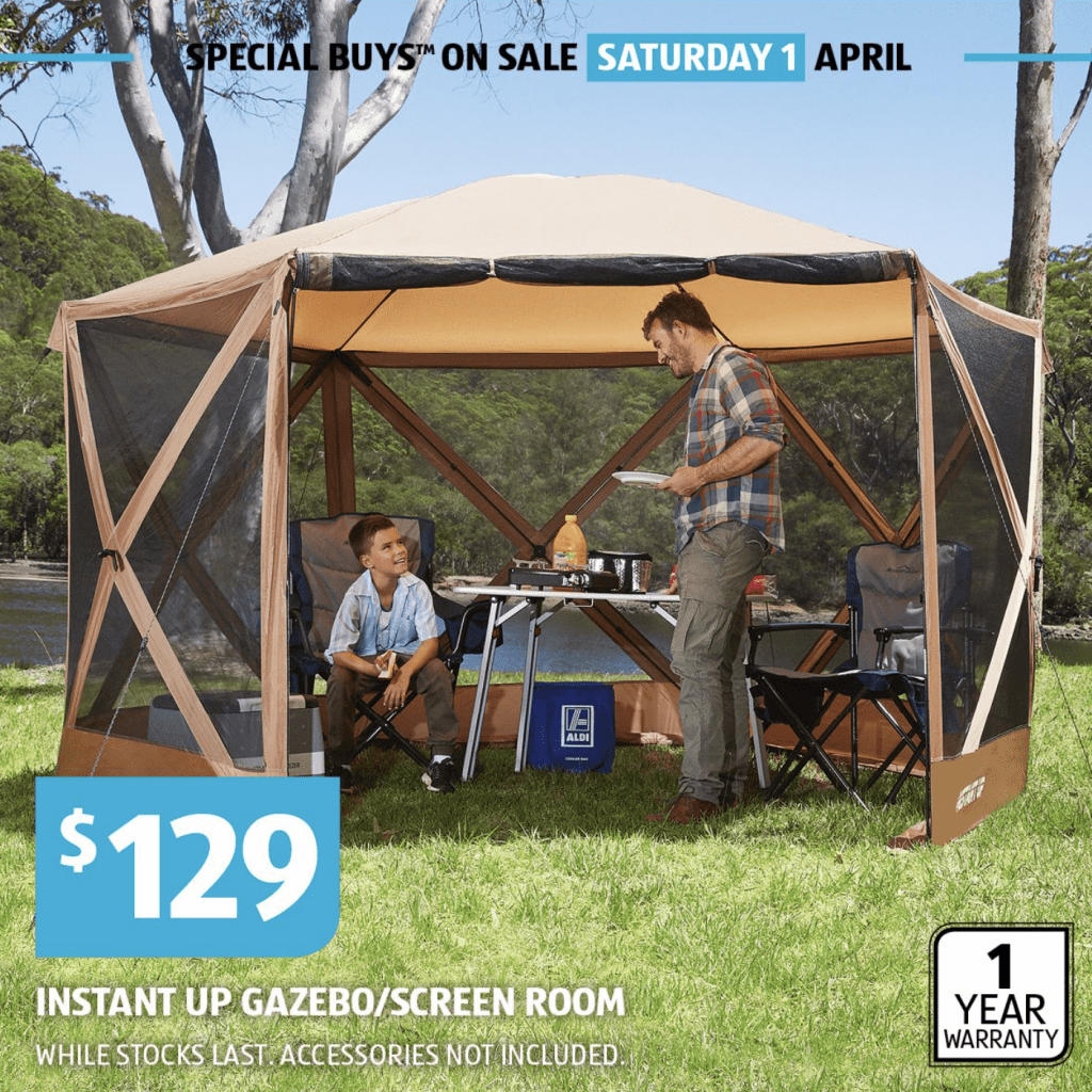 aldi gazebo tent