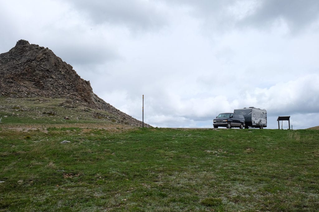 towing travel trailer with minivan