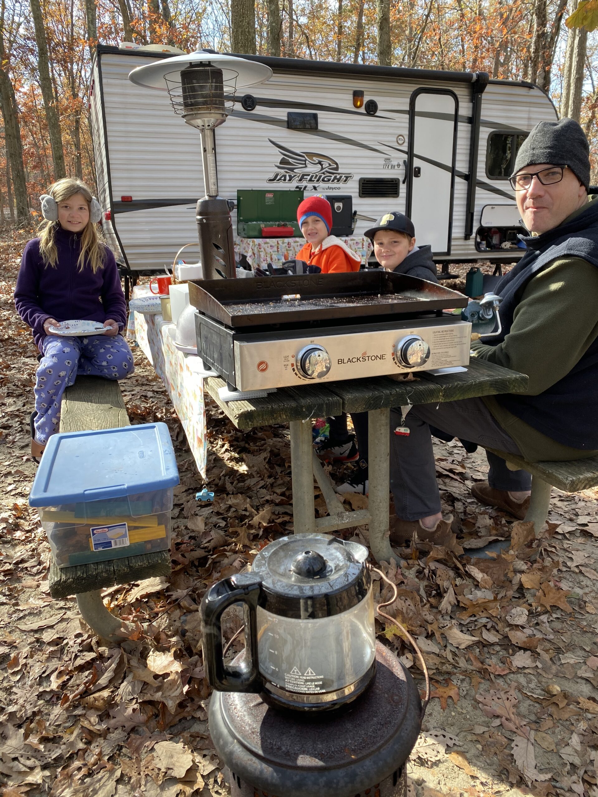 Using the Camp Chef Big Gas Grill as a Dutch oven table