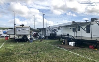 Camping at Daytona International Speedway with Brother Johann Schnell