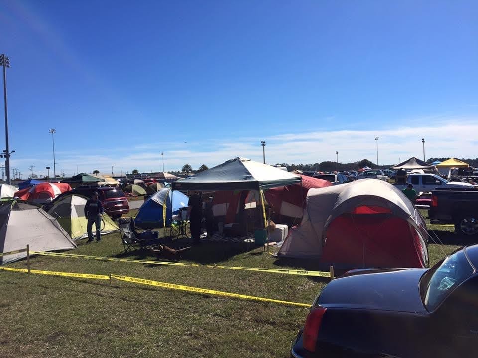 Camping at Daytona International Speedway with Brother Johann