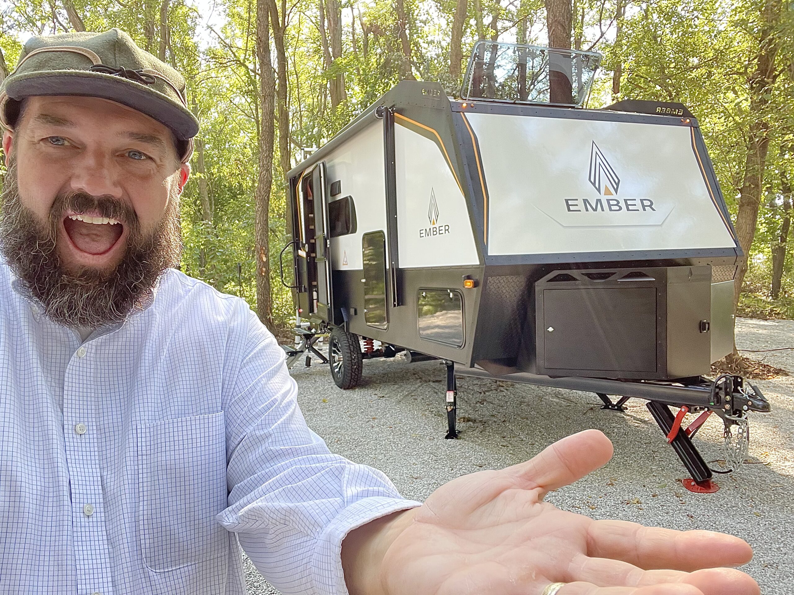 Jeremy with Ember Camper