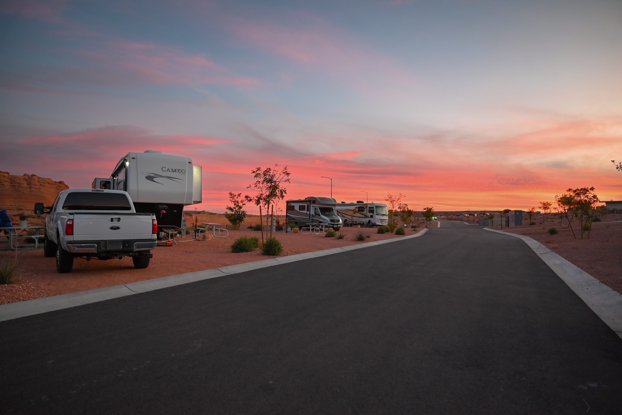 Sunset with RV’s