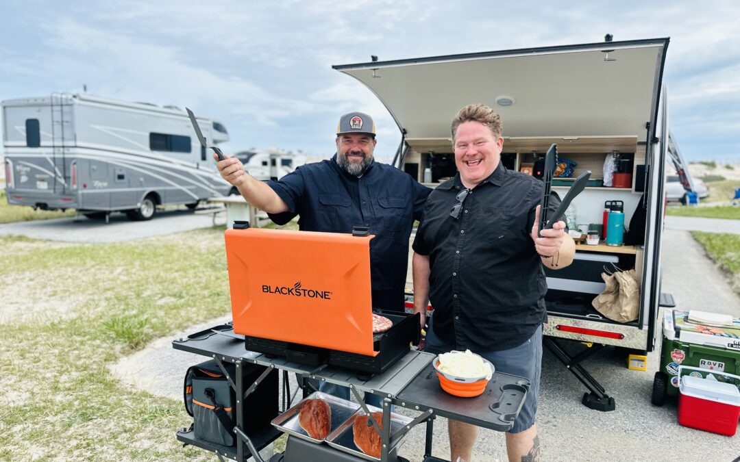 Jeremy Goes Camping With Casey Webb from Man V. Food